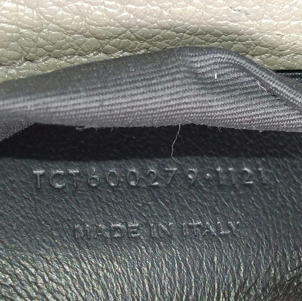 NEW SAINT LAURENT COLLEGE MEDIUM CHAIN BAG IN QUILTED LEATHER GREY GOLD - Picture 14 of 16